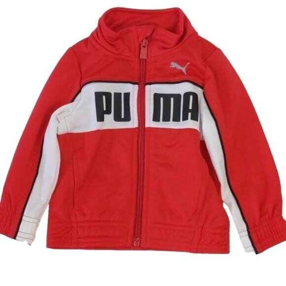 Puma red white & black 2 pc. tract suit 12M(NWT) MSRP$42 - Picture 5 of 13